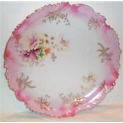 Hand Painted RS Prussia Floral Charger #2369407