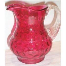Cranberry Baby Thumbprint PItcher  #2369410