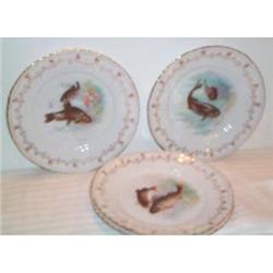 Four Austrian Fish Decorated Plates #2369412