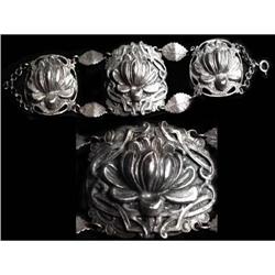 GOTHIC NOUVEAU big FLOWER BRACELET #2369511