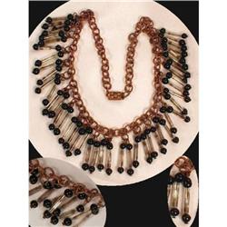 CZECH GLASS DROP FESTOON NECKLACE #2369525