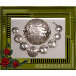 WW2 Sterling Sweetheart carved HEart bracelet #2369526