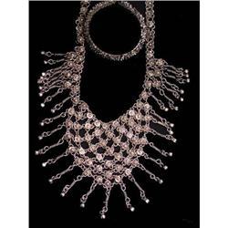 1920's Egyptian Revival HUGE NEcklace Bracelet #2369536