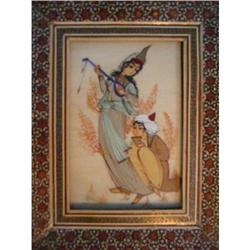 Hand painted with inlay multicolor frame! #2369563