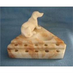 Alabaster Pencil and Paperclip Holder #2369628