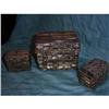 Image 1 : 3  copper weaved trinket chests  #2369689