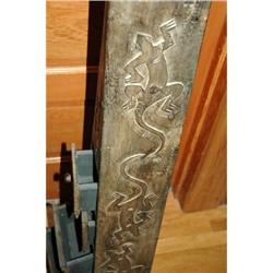 Old Mexican Folk Art Carved Stand of Drawers #2369740