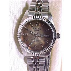 Seiko Brown Metallic Dial Day Date WR Watch #2369748