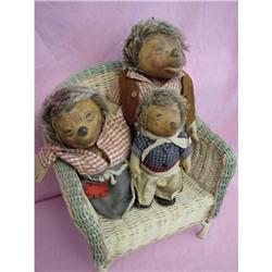 1940-50's Vintage Steiff Family of Hedgehogs, #2369765
