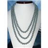 Image 1 : 8mm SILVER GRAY SHELL PEARL NECKLACE 20-24" #2369806