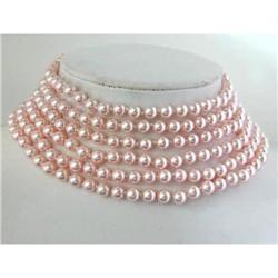 82" PINK SOUTH SEA SHELL PEARL NECKLACE #2369808