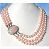 Image 1 : 8mm South Sea Shell Pearl Necklace Quartz Clasp#2369812
