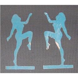 2 Art Deco Silhouette Lady Figures #2369819