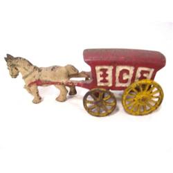 Cast Iron Vintage Ice Wagon #2369872