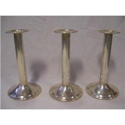 Silver Deposit on NIckle Silver Candle Holders #2369875