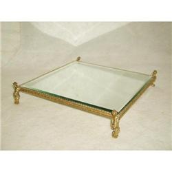 Brass Plateau Vanity Tray Cherubs 19th C France#2391565