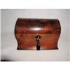 Image 1 : English Tea Caddy Walnut Burl Ebony 19th C #2391567
