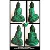 Image 1 : CZECH 1930's MALACHITE COLOR GLASS BUDDHA #2391742