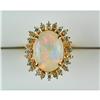 Image 1 : IMPORTANT GOLD RING FINE OPAL DIAMOND  #2391783