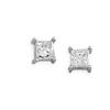 Image 1 : GOLD EARRINGS DIAMOND PRINCESS CUT #2391785