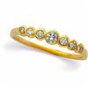 Image 1 : 14k GOLD WEDDING BAND 7 DIAMOND #2391790
