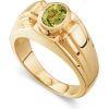 Image 1 : GENTS GOLD RING PERIDOT DIAMOND #2391792