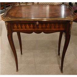 Louis XV Style Parquetry Side Table End Table #2392001