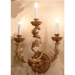 Pair of gilded Sconces #2392021