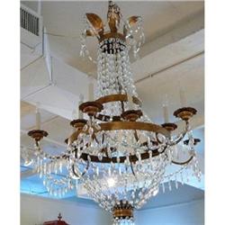 Empire Style Crystal Beaded Chandelier #2392033