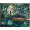 Image 1 : ORIG ACRYL IMPRESSIONIST LANDSCAPE PAINTING #2392058