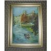 Image 1 : Post  Impressionist  Painting, Castle, River  #2392102