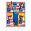 Image 1 : PETER MAX HAND SIGNED GOD BLESS AMERICA L/E #2392251