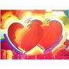 Image 1 : RARE! PETER MAX  LOVE TWO HEARTS HAND SIGNED #2392268