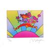 Image 1 : COOL PETER MAX JUMPER OVER SUN HAND SIGNED #2392271