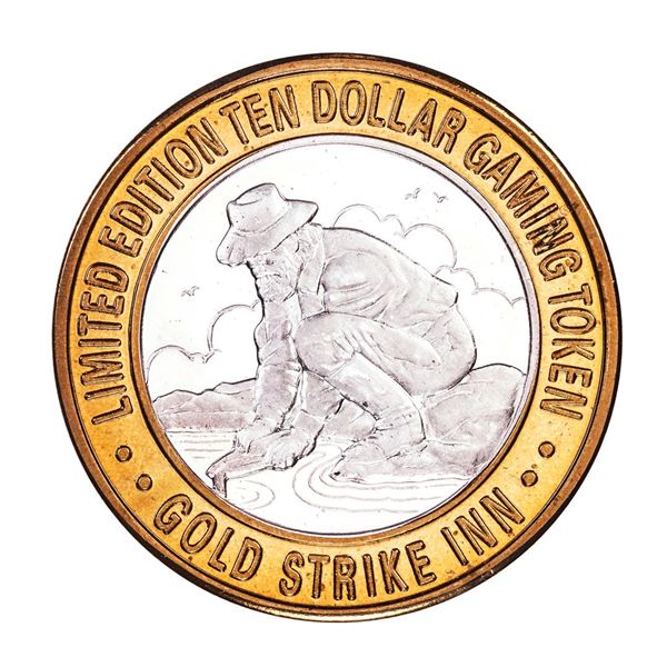 .999 Silver Gold Strike Inn Boulder City, NV $10 Limited Edition Casino Gaming Token