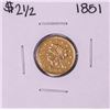 1851 $2 1/2 Liberty Head Quarter Eagle Gold Coin