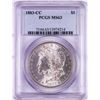 Image 1 : 1883-CC $1 Morgan Silver Dollar Coin PCGS MS63
