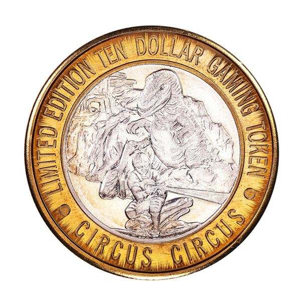 .999 Silver Circus Circus Casino Las Vegas, Nevada $10 Limited Edition Gaming Token