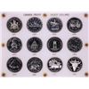 1971-1982 Proof $1 Canada Commemorative Silver Dollar Coin Sets in Capital Plastic