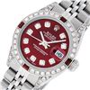 Image 9 : Rolex Ladies Stainless Steel Diamond & Ruby Datejust Wristwatch
