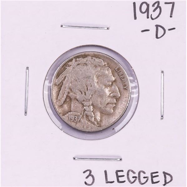 1937-D 3 Legged Buffalo Nickel Coin