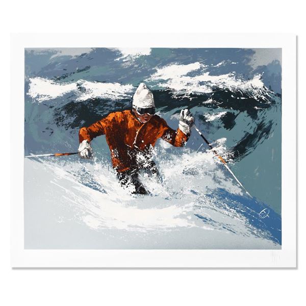 Mark King (1931-2014) "Back Bowls Skier" Limited Edition Serigraph On Paper