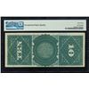 Image 2 : 1869 $10 Rainbow Jackass Legal Tender Note Fr.96 PMG Choice Uncirculated 63EPQ