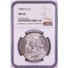 1890-CC $1 Morgan Silver Dollar Coin NGC MS62