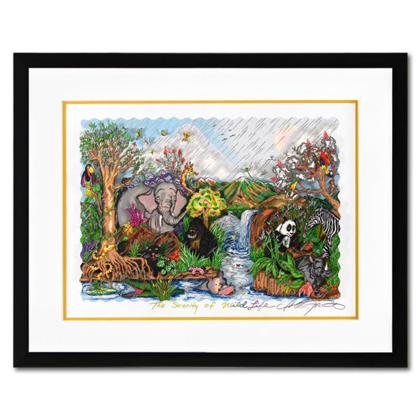 Charles Fazzino "Serenity Of The Wildlife" Limited Edition Serigraph On Paper