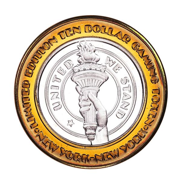 .999 Silver New York New York Hotel & Casino $10 Casino Limited Edition Gaming Token