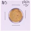 1901-S $5 Liberty Head Half Eagle Gold Coin