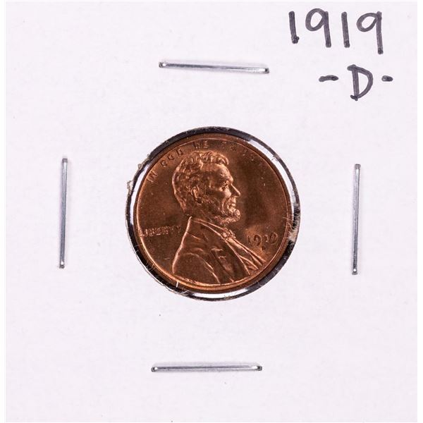 1919-D Lincoln Wheat Cent Coin