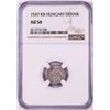 1547 KB Hungary Denar 'Madonna and Child' Coin NGC AU50