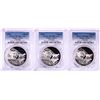 Image 1 : Lot of (3) 2016 Proof South Africa 2 Rand Cheetah Silver Coins PCGS PR70DCAM